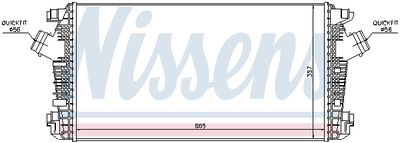 INTERCOOLER COMPRESOR NISSENS 96557 4