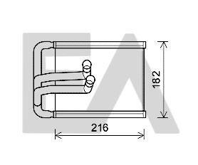 Теплообменник, отопление салона EACLIMA 45C28039 для HYUNDAI TUCSON