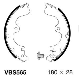 MOTAQUIP VBS565 Ремкомплект барабанных колодок  для TOYOTA PASEO (Тойота Пасео)