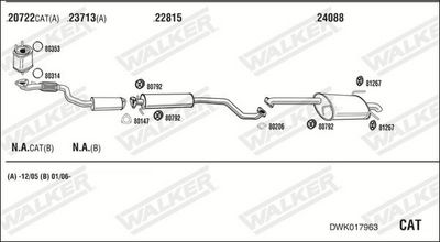 Изпускателна система WALKER DWK017963