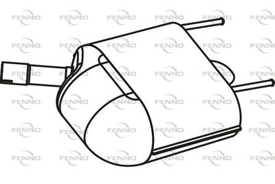 Глушитель выхлопных газов конечный FENNO P43127 для OPEL INSIGNIA