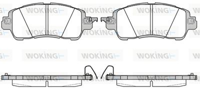 Комплект тормозных колодок, дисковый тормоз WOKING P17563.04 для MAZDA 2