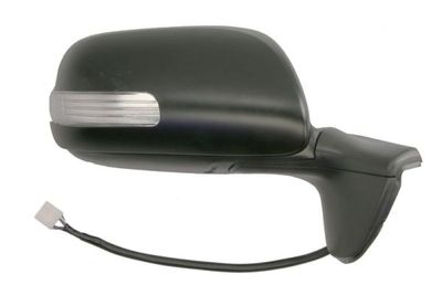 Zijspiegel Rechts (elektrisch, in reliëf, met verwarming, under-coated, elektrisch opklapbaar, met indicator) past: TOYOTA AURIS E15 04.10-09.12