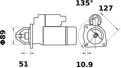 Starter (12V, 3,2kW, nieuw)