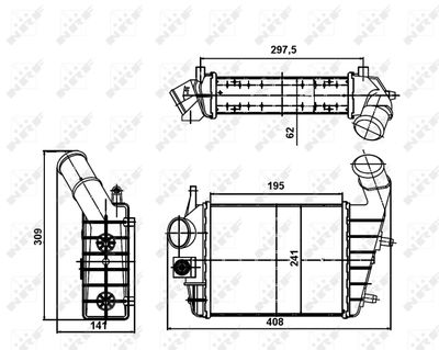 INTERCOOLER COMPRESOR NRF 30123A 4