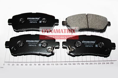 Комплект тормозных колодок, дисковый тормоз DYNAMATRIX DBP4279 для DAIHATSU SIRION