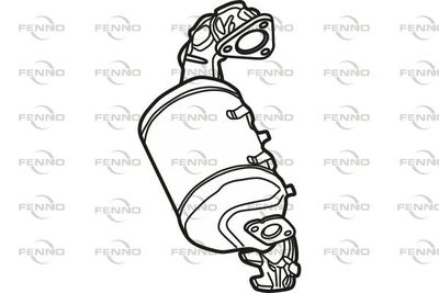 Filtr sadzy / filtr cząstek stałych, układ wydechowy FENNO P8858DPF