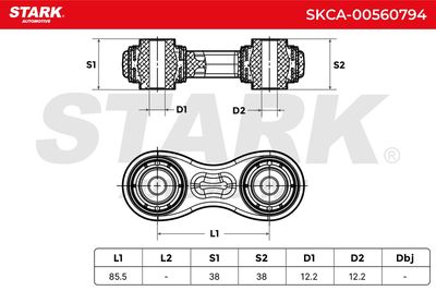 носач, окачване на колелата STARK SKCA-00560794