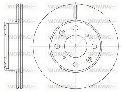 WOKING D6038.10 Тормозные диски  для HONDA ACCORD (Хонда Аккорд)