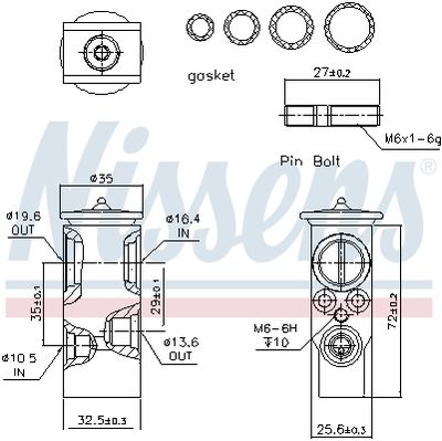 Expansion Valve, air conditioning 999297