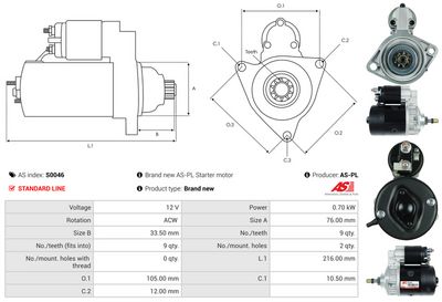 STARTER AS-PL S0046 4