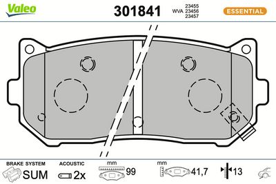 BREMSBELAGSATZ SCHEIBENBREMSE
