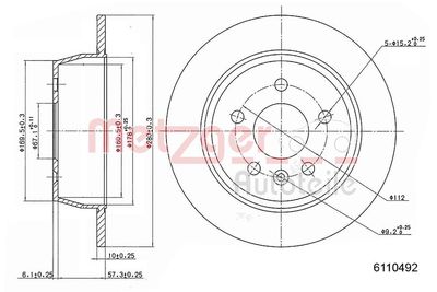 DISC FRANA METZGER AUTOTEILE 6110492