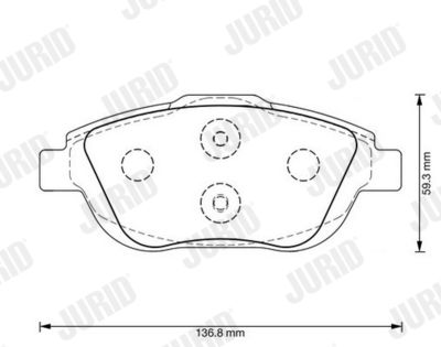 Brake Pad Set, disc brake 573264JC