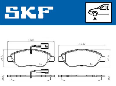 Brake Pad Set, disc brake VKBP 80395 E