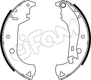 CIFAM 153-081Y Ремкомплект барабанных колодок  для FIAT DOBLO (Фиат Добло)