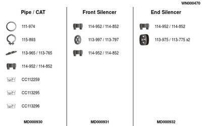 Układ wydechowy FA1 WN000470