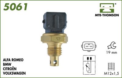Czujnik, temperatura powietrza dolotowego MTE-THOMSON 5061