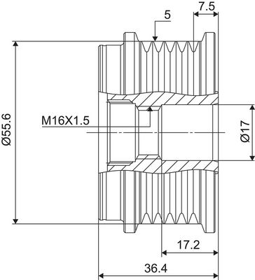 GENERATORFREILAUF VALEO 588099 2