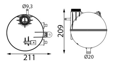 AUSGLEICHSBEHäLTER KüHLMITTEL MAHLE CRT157000S 4
