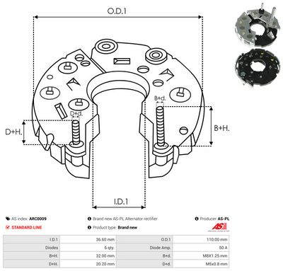 PUNTE DIODE AS-PL ARC0009 2