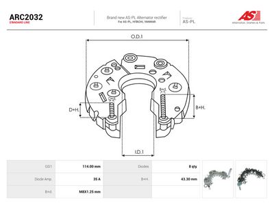 Ensretter, generator AS-PL ARC2032