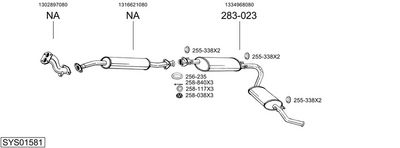 SISTEM DE ESAPAMENT BOSAL SYS01581