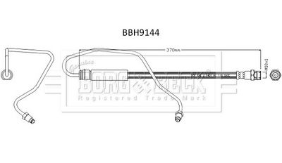 спирачен маркуч BORG & BECK BBH9144