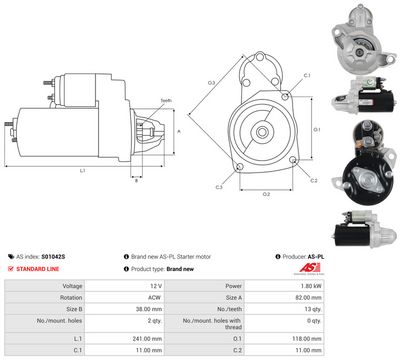 STARTER AS-PL S01042S 4