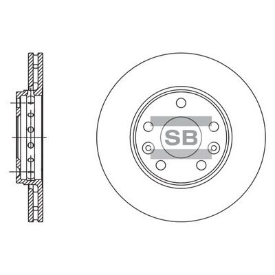 Тормозной диск Hi-Q SD3060 для RENAULT KAPTUR