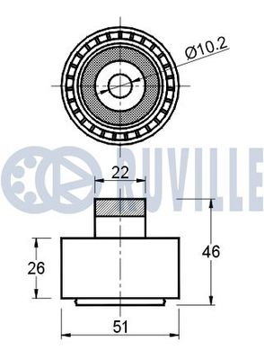 ROLA GHIDARE/CONDUCERE CUREA TRANSMISIE RUVILLE 541200 1