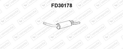 Глушитель выхлопных газов конечный VENEPORTE FD30178 для FORD SCORPIO