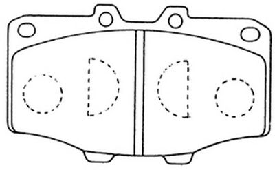 Комплект тормозных колодок, дисковый тормоз FIT FP0137