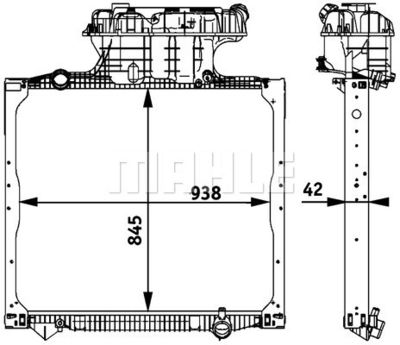 Kylare, motorkylning MAHLE CR 770 000P