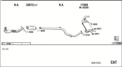 ABGASANLAGE WALKER MI61533