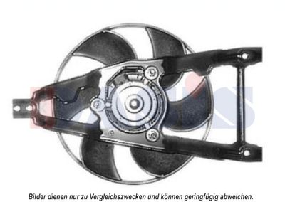 AKS DASIS 088050N Вентилятор системы охлаждения двигателя  для FIAT CINQUECENTO (Фиат Кинqуекенто)