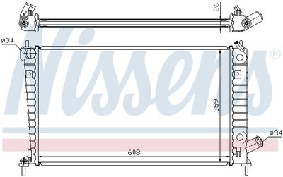 RADIATOR RACIRE MOTOR NISSENS 68004A 5