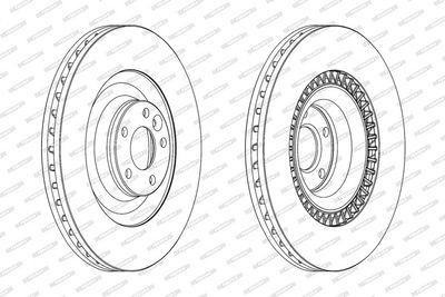 BREMSSCHEIBE FERODO DDF2222C1 1