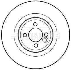 Tarcza hamulcowa BORG & BECK BBD5333