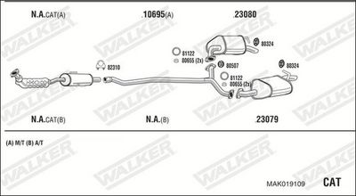 SISTEM DE ESAPAMENT WALKER MAK019109