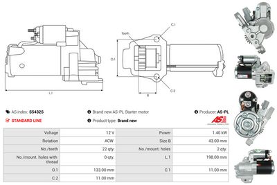 STARTER AS-PL S5432S 4