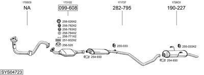 SISTEM DE ESAPAMENT BOSAL SYS04723