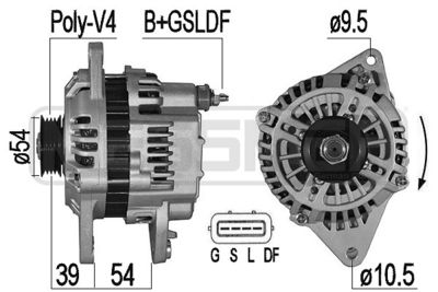 Генератор ERA 209514A для MITSUBISHI GALANT