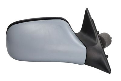 Zijspiegel Rechts (mechanisch, in reliëf, under-coated) past: OPEL ASTRA F 09.91-12.02