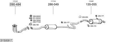 SISTEM DE ESAPAMENT BOSAL SYS00917