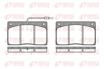 Комплект тормозных колодок, дисковый тормоз REMSA 0044.02 для DAIMLER 2.8