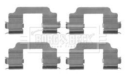 Комплектующие, колодки дискового тормоза BORG & BECK BBK1278 для SUZUKI SPLASH