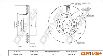 BREMSSCHEIBE DR!VE+ DBD1469C 2