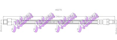 Тормозной шланг KAWE H0270 для NSU RO
