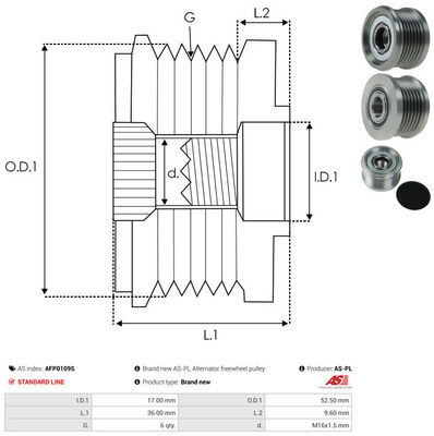 SISTEM ROATA LIBERA GENERATOR AS-PL AFP0109S 3